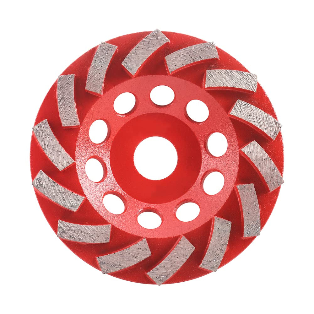 5-Inch Concrete Turbo-Row Diamond Grinding Cup Wheel, 16-Segment, Fits 7/8" Arbor – Ideal for Hard Masonry, Marble & Concrete Grinding, Leveling & Coating Removal