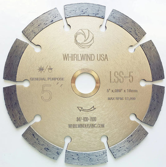 5" Diamond Saw Blade Dry or Wet for Concrete Stone Granite Brick Masonry