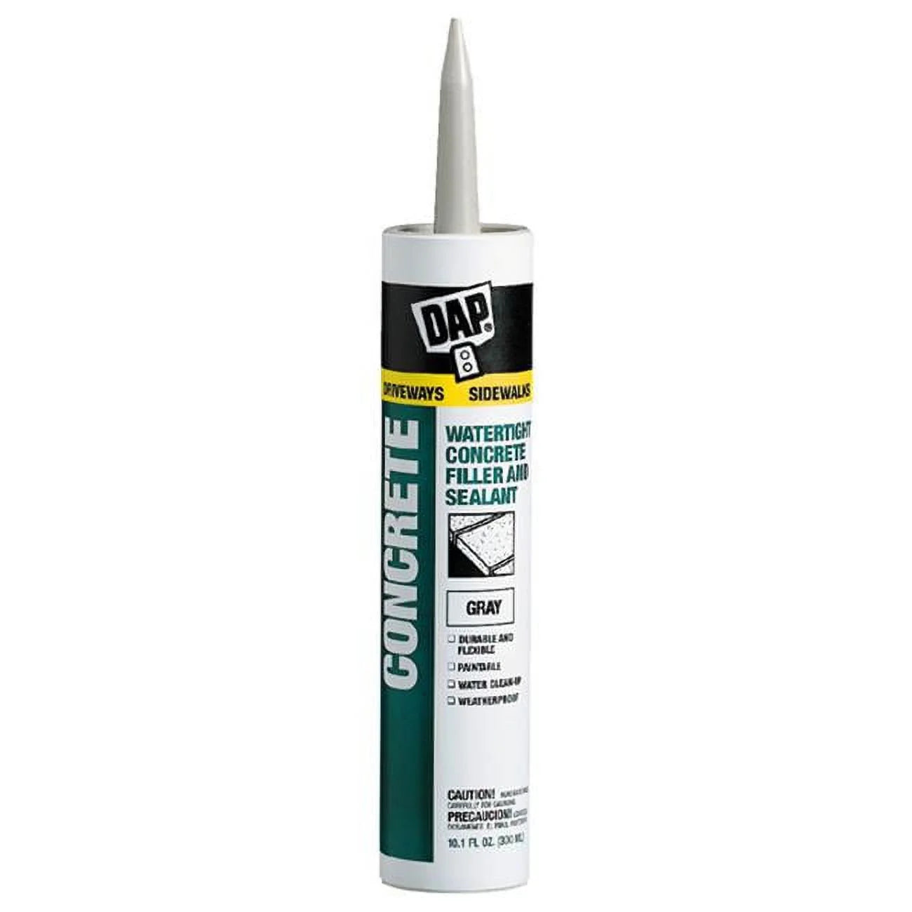 Gray Silicone Concrete and Masonry Filler and Sealant 10.1 Oz