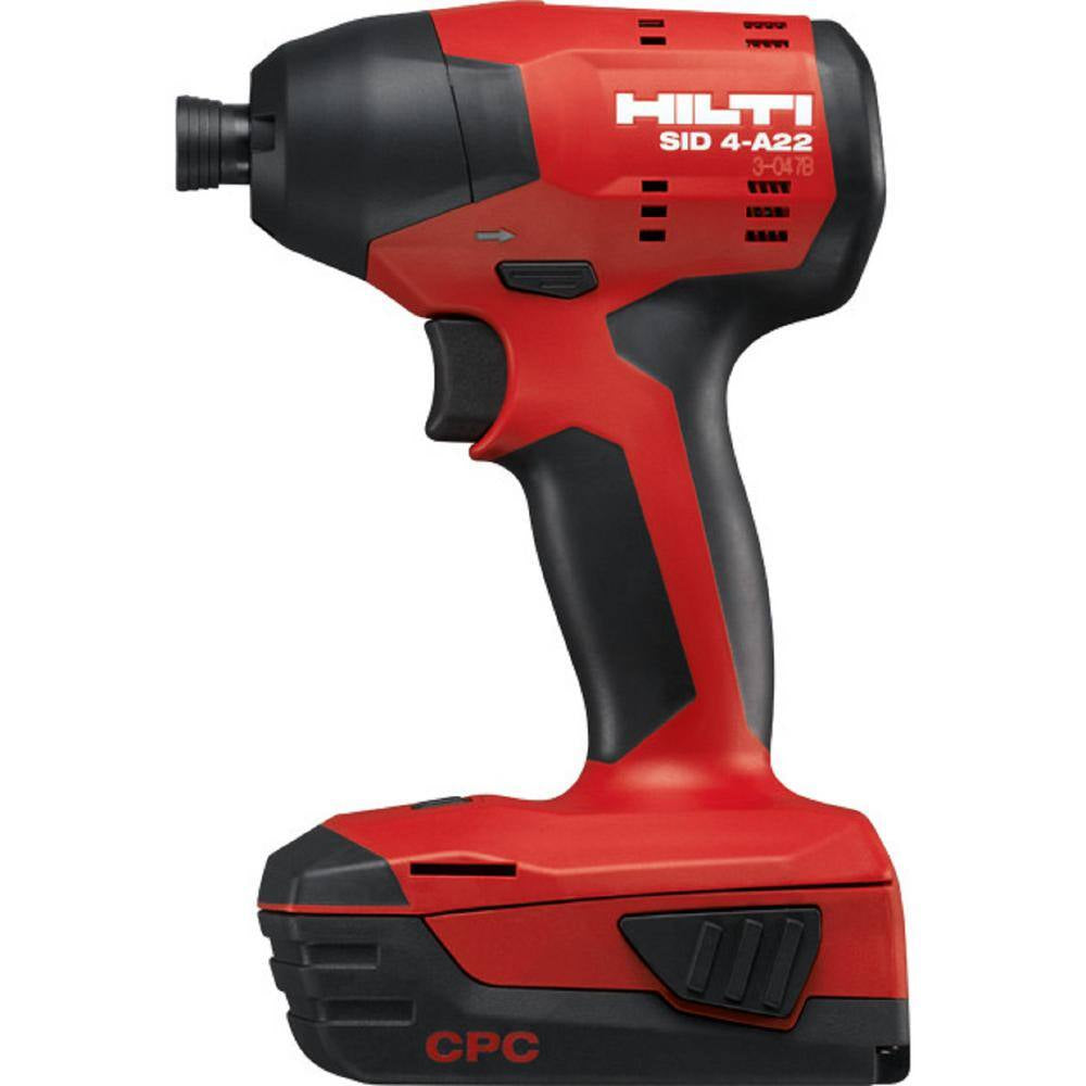 22-Volt Lithium-Ion 1/4 Hex Cordless SID 4-A Impact Driver 2-Tool Kit with Battery Packs and Charger