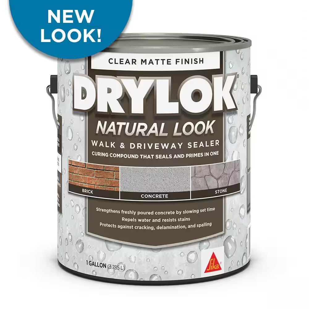 Natural Look 1 Gal. Clear Concrete Curing Membrane and Penetrating Sealer (Concrete Sealer)