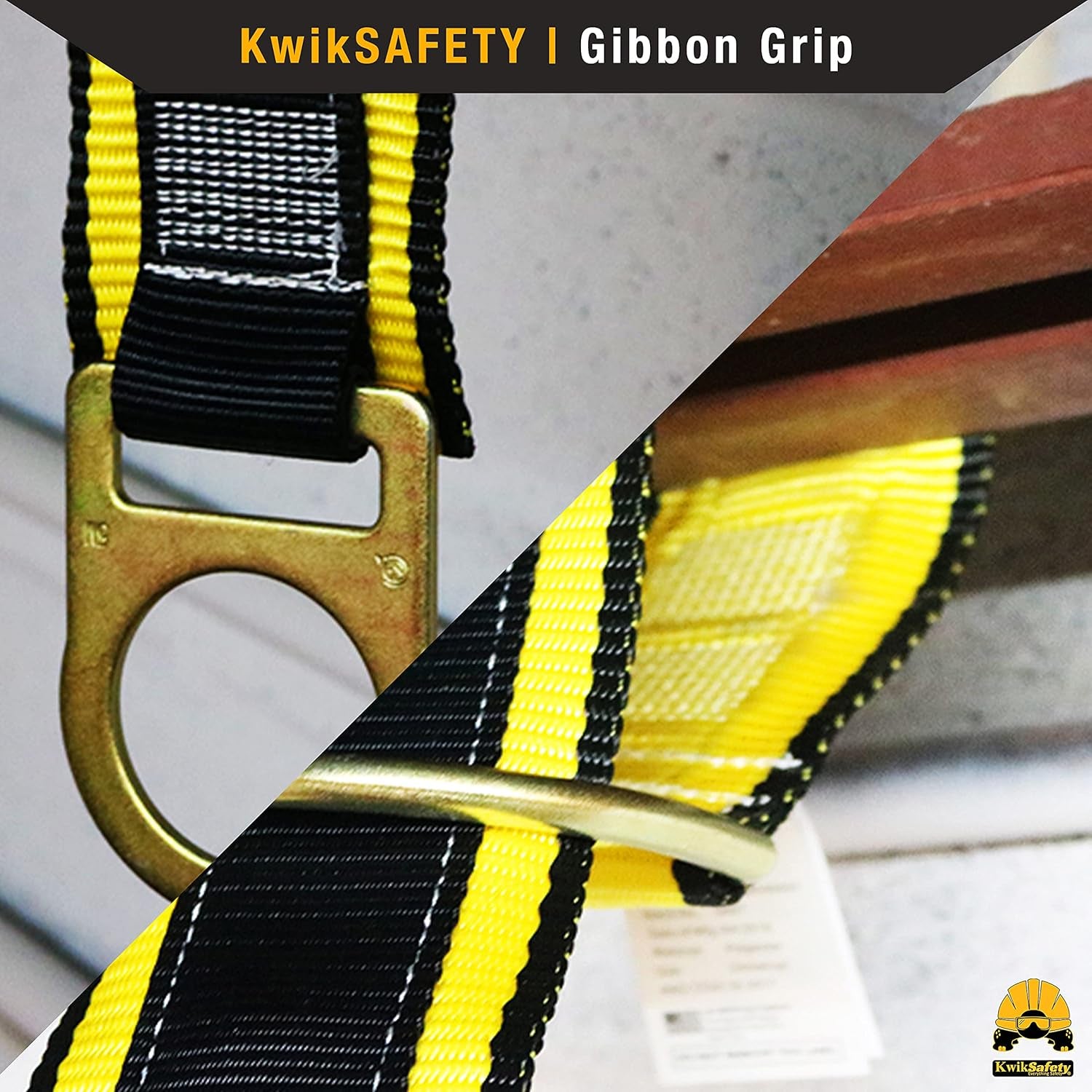 - Charlotte, NC - Gibbon Grip 3 Ft Safety Anchor Cross Arm Strap Beam Choker ANSI Fall Arrest System Web Pass Thru Double D Ring Anchorage Sling OSHA Protection Harness Lanyard