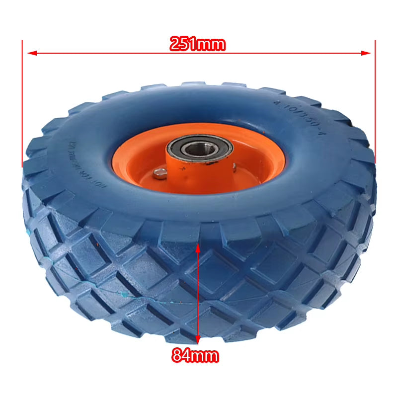 4.10/3.50-4 Foam Rubber Wheel Solid Wheel 10 Inch Caster Cart Wheel 4.10/3.50-4 Non Pneumatic Wheel Single Wheel