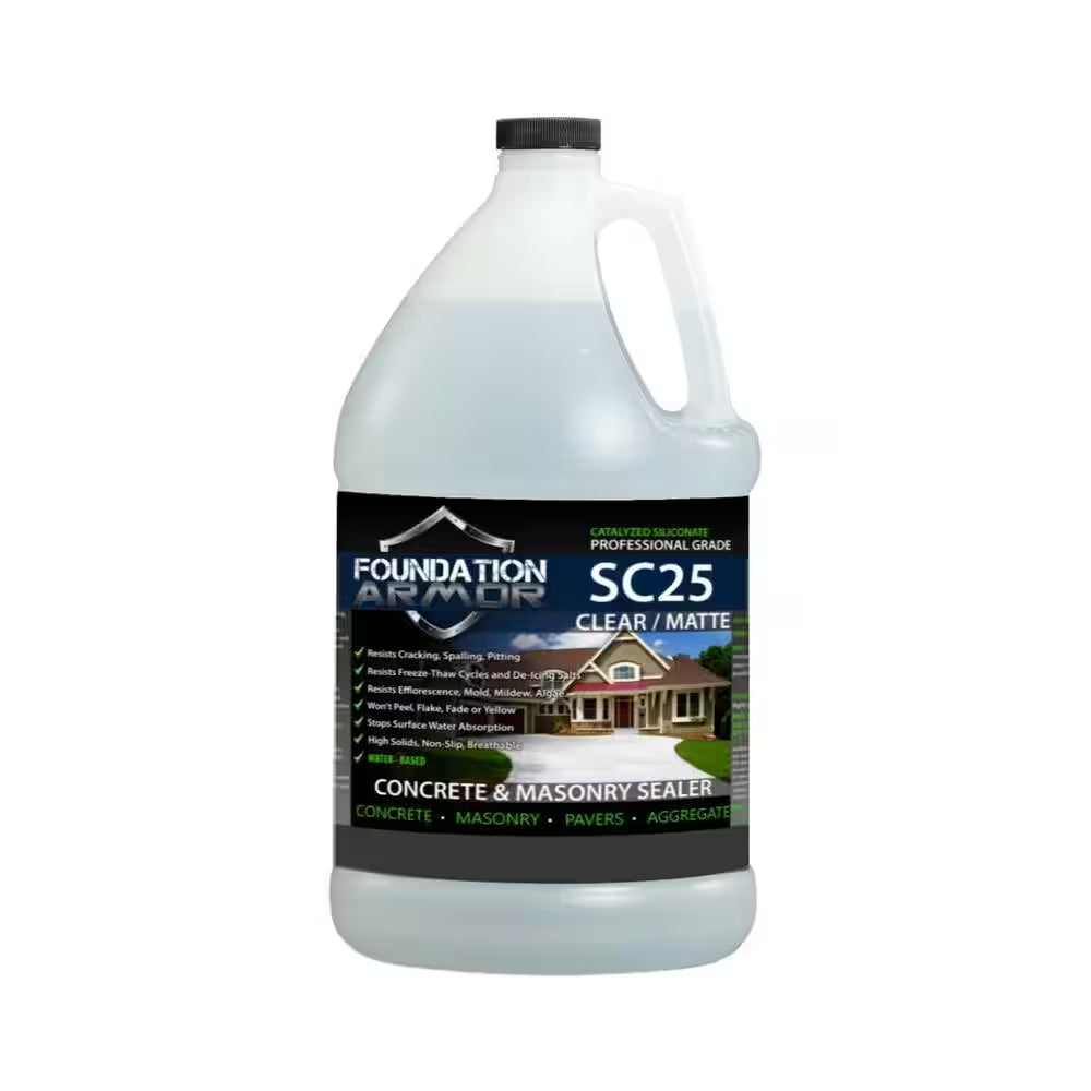 1 Gal. SC25 Siliconate Water Repellent Sealer for Concrete and Masonry