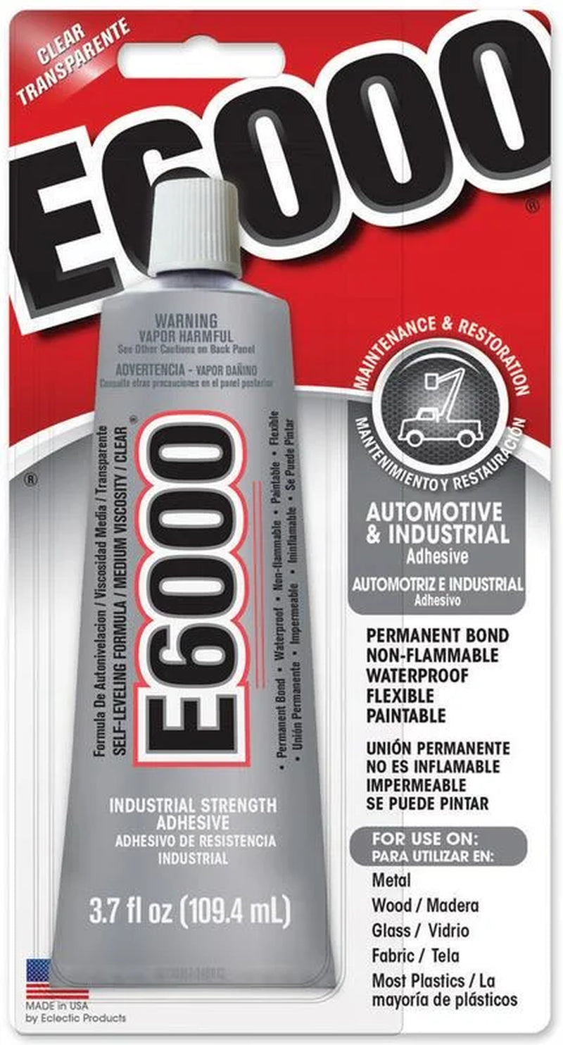 E6000 230022 Medium Viscosity Auto/Industrial Adhesive, 3.7 Fl Oz