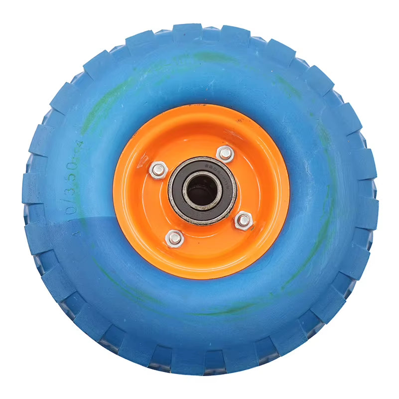 4.10/3.50-4 Foam Rubber Wheel Solid Wheel 10 Inch Caster Cart Wheel 4.10/3.50-4 Non Pneumatic Wheel Single Wheel