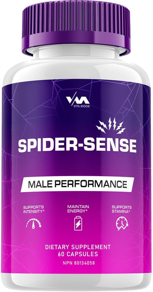 (1 Pack) Spider-Sense Capsules Advanced Formula - Spidersense Natural Supplement, Spider Sense Vitamin Complex Pills Reviews, 60 Capsules