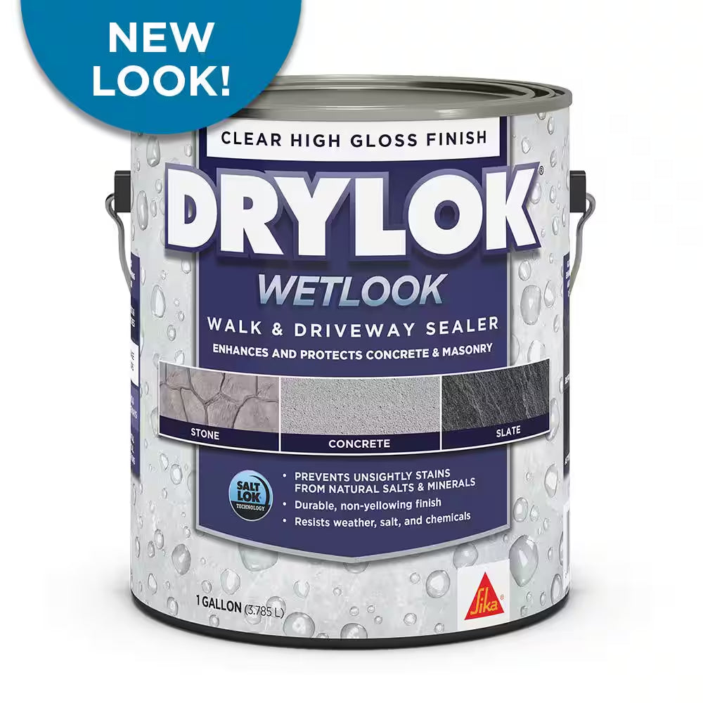 WETLOOK 1 Gal. Clear High Gloss Penetrating Concrete Sealer