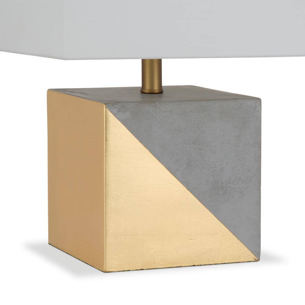 Severin 18-1/2 In. Gold Dipped Concrete Table Lamp