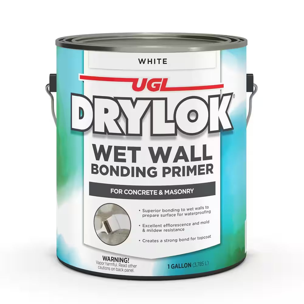 1 Gal. White Acrylic Interior/Exterior Wet Wall Bonding Primer for Concrete and Masonry